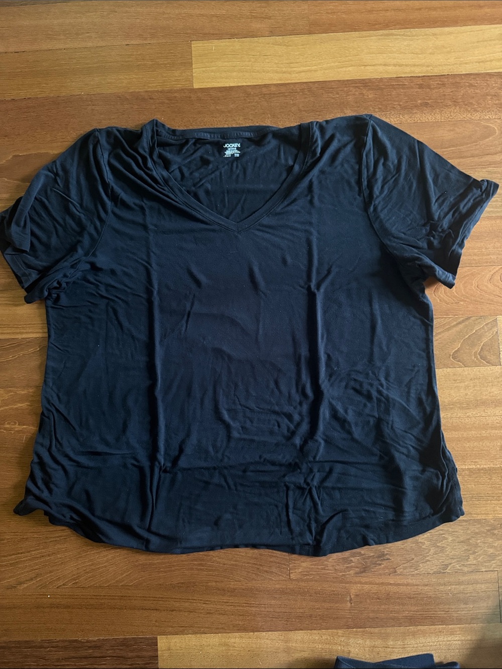 Jockey Black V-Neck Short Sleeve Tee